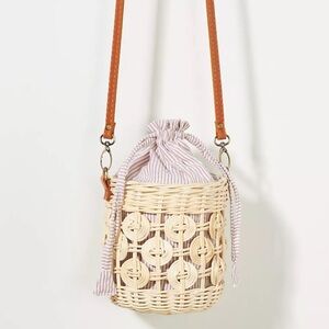 Anthropologie lined peekaboo bucket purse new without tags